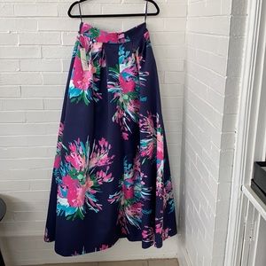 Eliza J NWT floral ball gown full length skirt